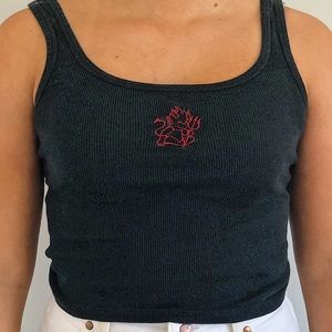 Beyonca Baby Devil Black Tank Top Brandy Melville